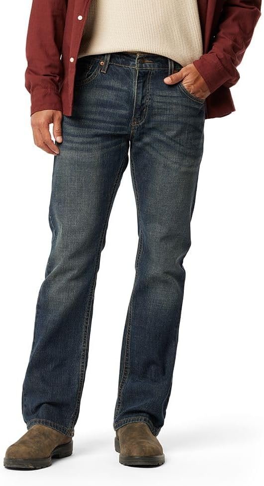 Men's Bootcut Jeans - Grey - Image 4