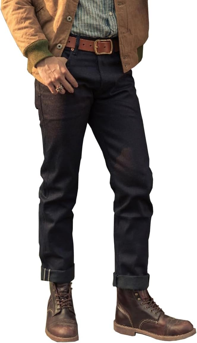 Men's Selvedge Jeans - Grey - Image 5
