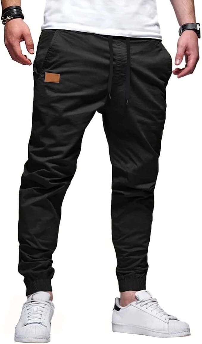 Men's Tapered Joggers - Navy - Image 2