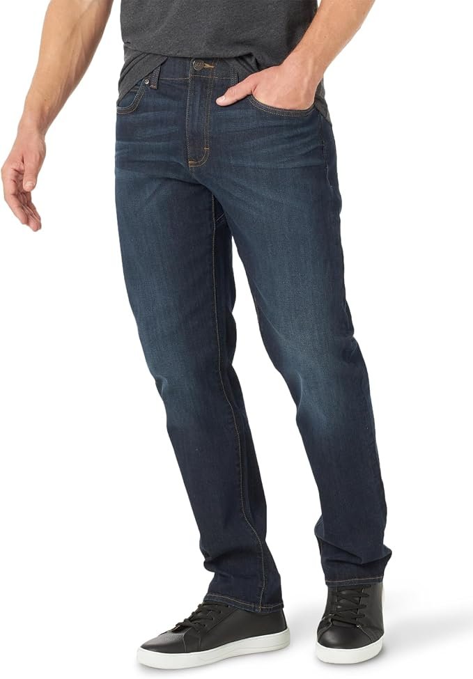 Men's Athletic Jeans - Navy - Image 2