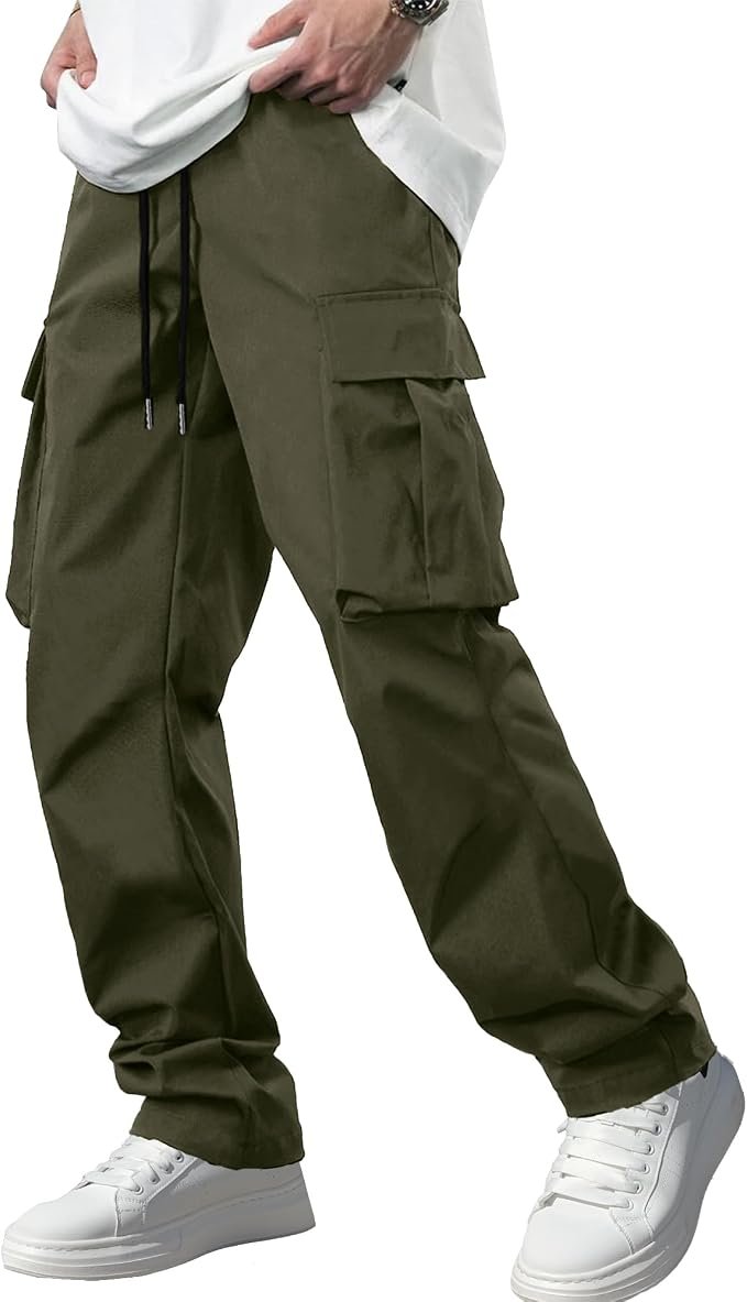 Men's Slim Joggers - Grey - Image 2
