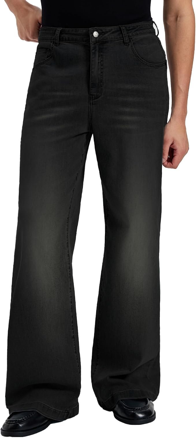 Men's Bootcut Jeans - Grey - Image 7