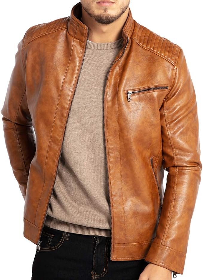 Men's Moto Jacket - Black - Image 3
