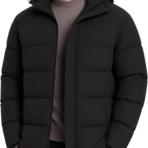 Men's Puffer Jacket - Navy