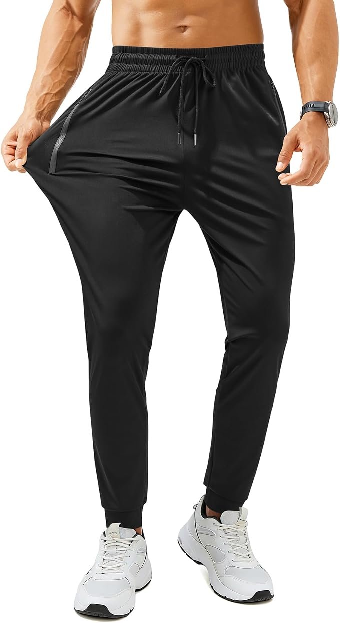 Men's Zip Pocket Joggers - Grey - Image 5