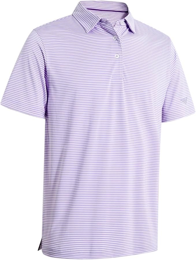 Men's Striped Polo Shirt - Black - Image 5