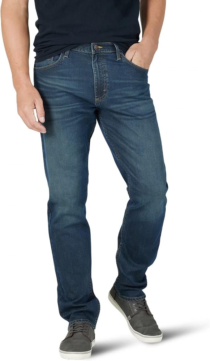 Men's Athletic Jeans - Navy - Image 4