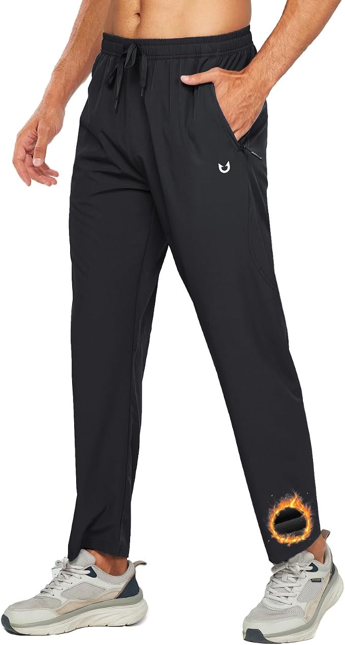 Men's Thermal Joggers - Navy - Image 7