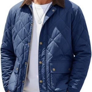 Men's Quilted Jacket - Black