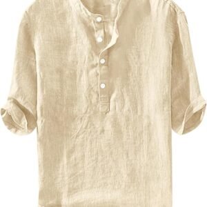 Men's Linen Shirt - Grey