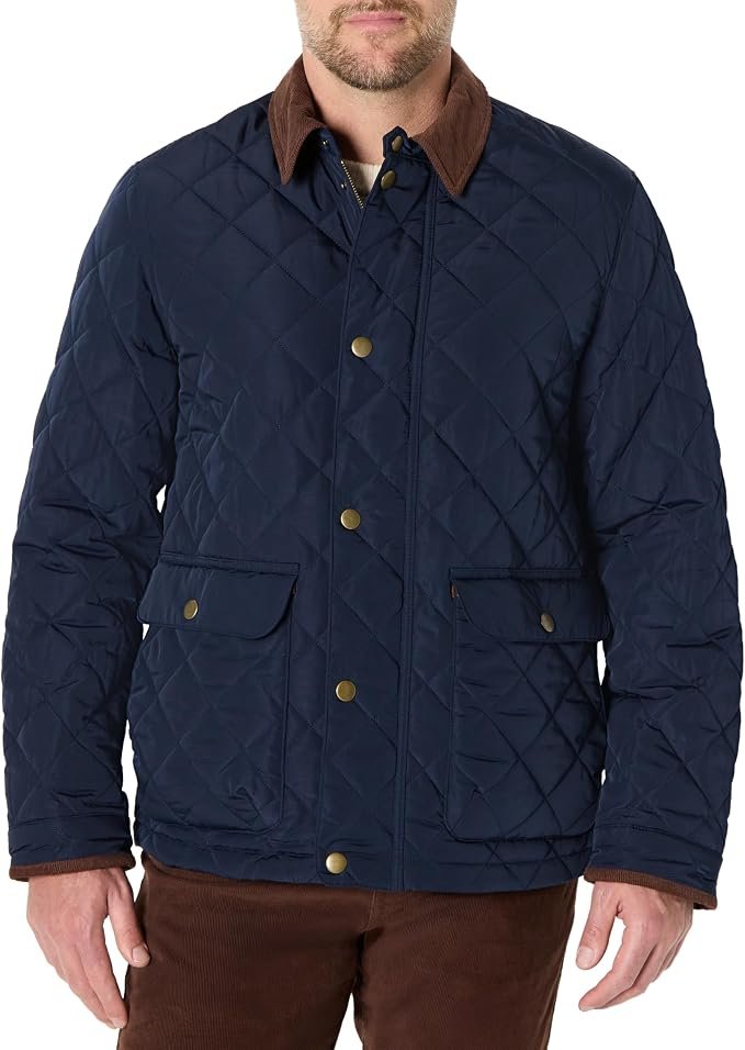 Men's Quilted Jacket - Grey - Image 7