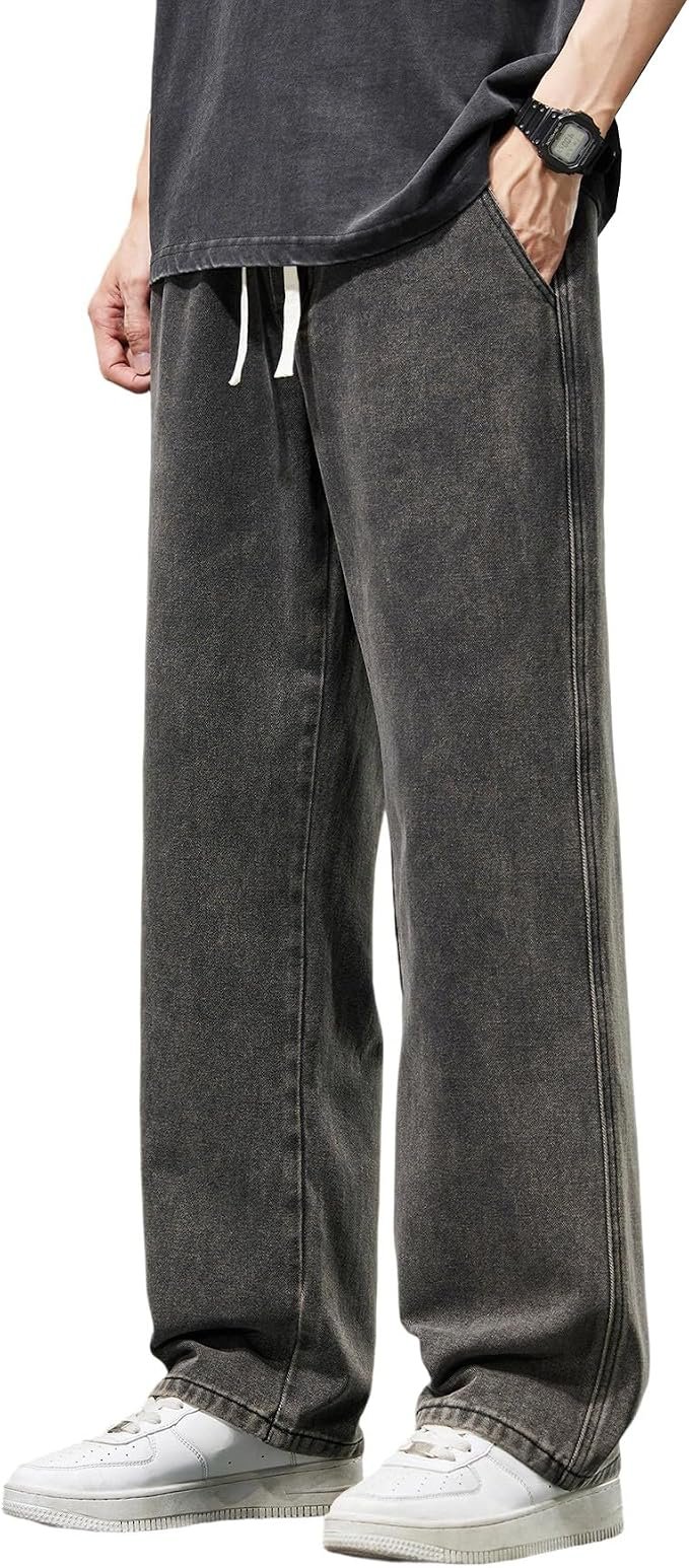 Men's Straight Jeans - Navy - Image 2