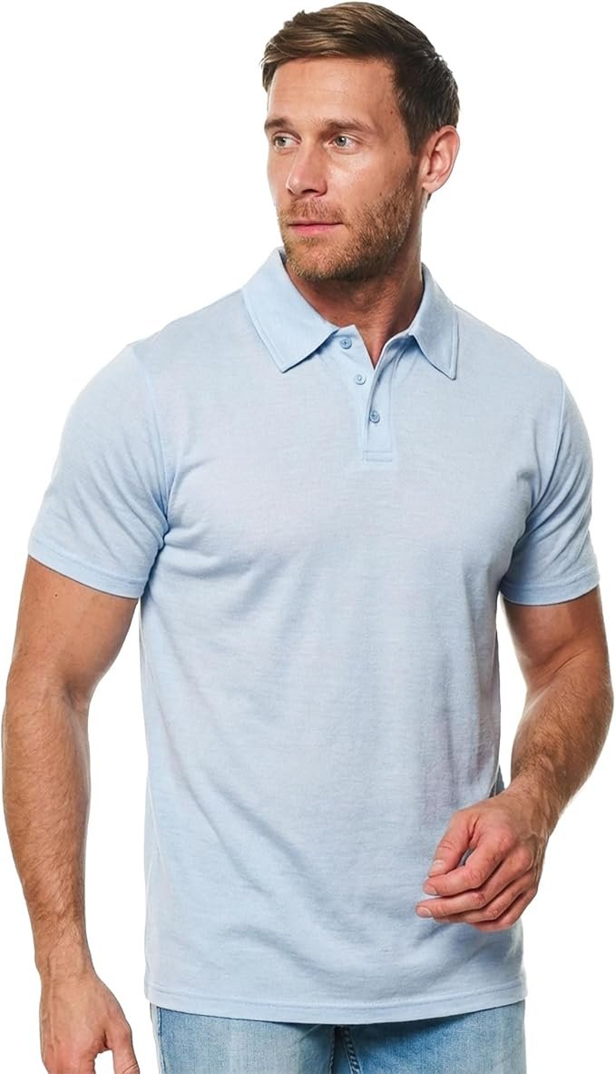 Men's Oxford Polo Shirt - Black
