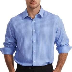 Men's Plaid Shirt - Black