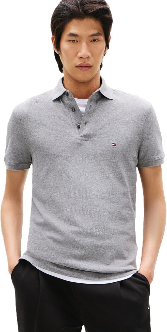 Men's Slim Fit Polo Shirt - Navy - Image 2