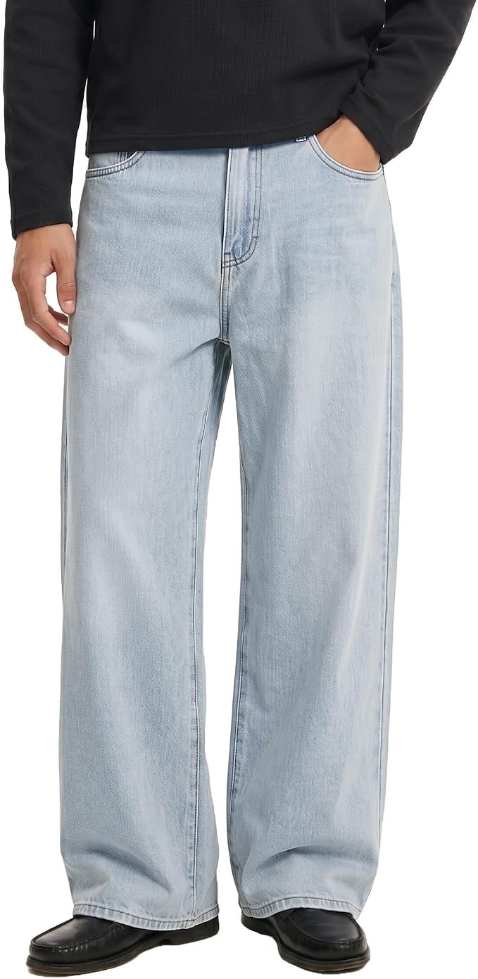 Men's Relaxed Jeans - Grey - Image 6