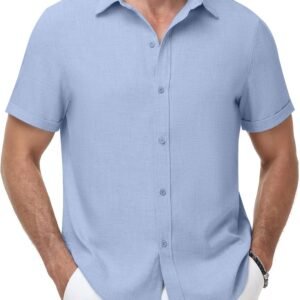 Men's Linen Shirt - Black