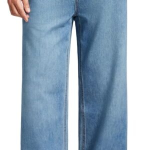 Men's Wide Leg Jeans - Navy
