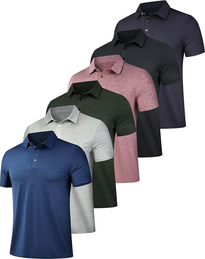 Men's Pique Polo Shirt - Grey - Image 2