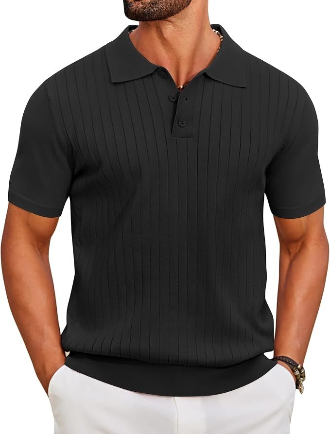 Men's Slim Fit Polo Shirt - Grey - Image 2