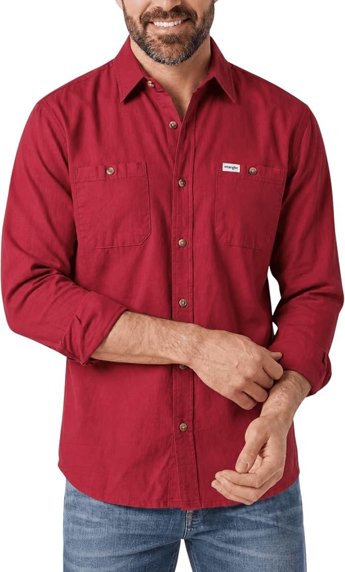 Men's Twill Shirt - Navy - Image 6