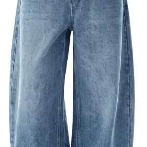 Men's Wide Leg Jeans - Grey