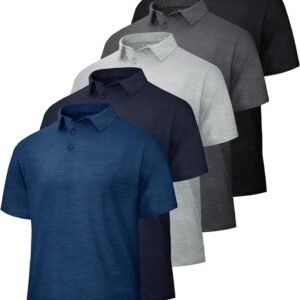 Men's Mesh Polo Shirt - Black