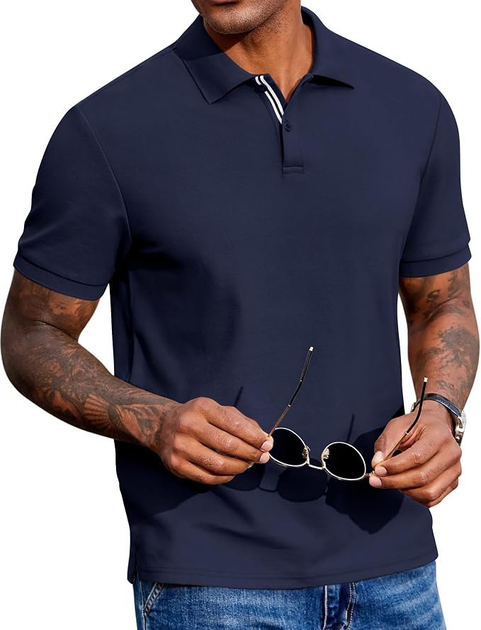 Men's Classic Polo Shirt - Grey - Image 6