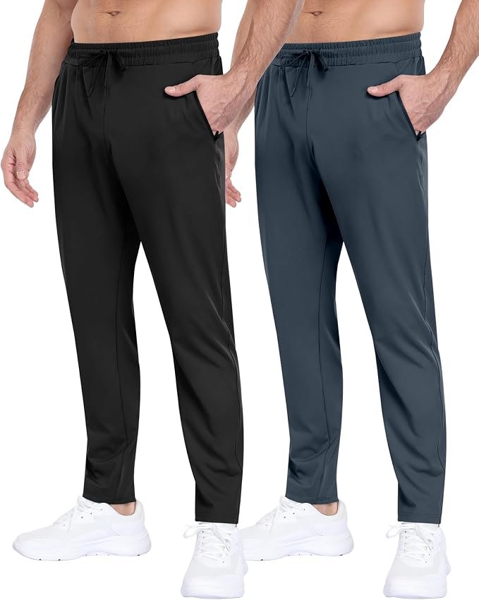 Men's Thermal Joggers - Navy - Image 5