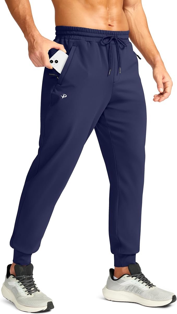 Men's Thermal Joggers - Black - Image 4