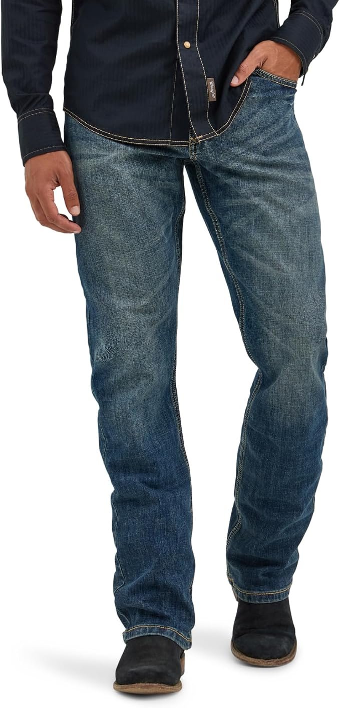 Men's Bootcut Jeans - Grey - Image 5