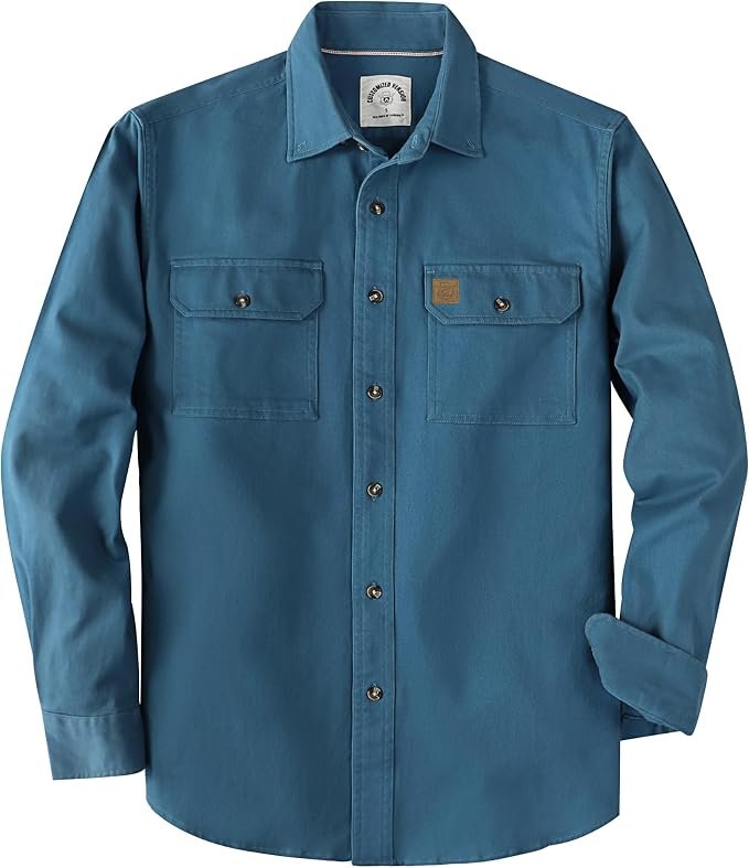 Men's Denim Shirt - Navy - Image 4