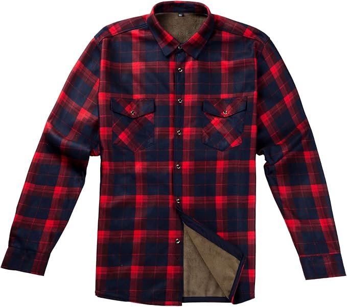 Men's Flannel Shirt - Grey - Image 4