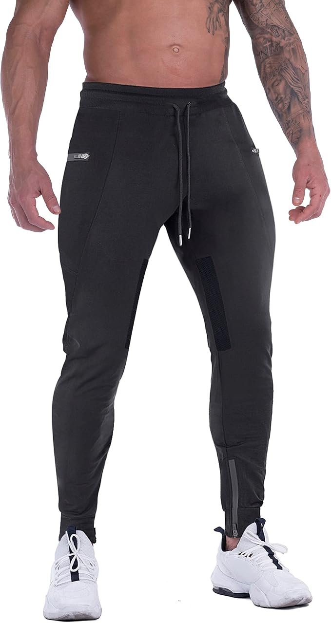 Men's Slim Joggers - Grey - Image 3