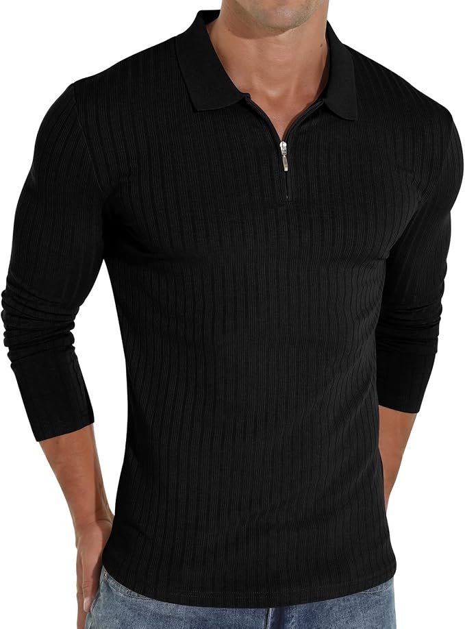 Men's Slim Fit Polo Shirt - Navy - Image 4