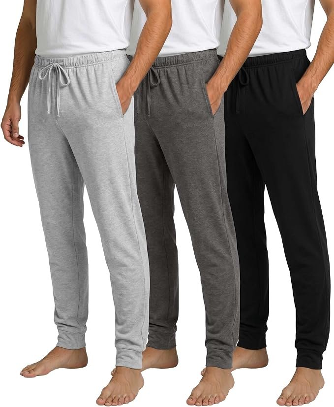 Men's Lounge Joggers - Grey - Image 7
