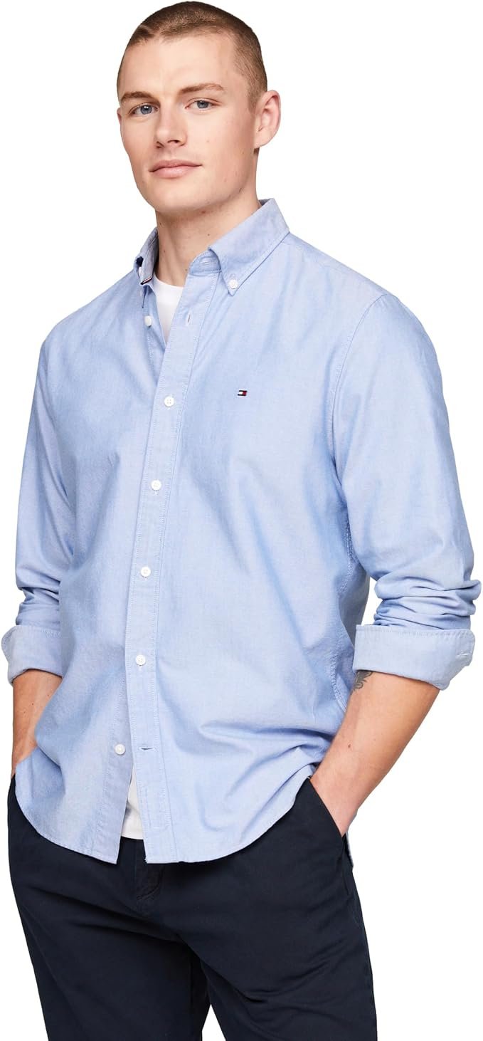 Men's Oxford Polo Shirt - Black - Image 5