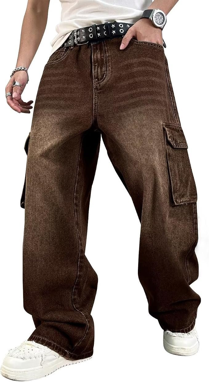 Men's Straight Jeans - Grey - Image 2