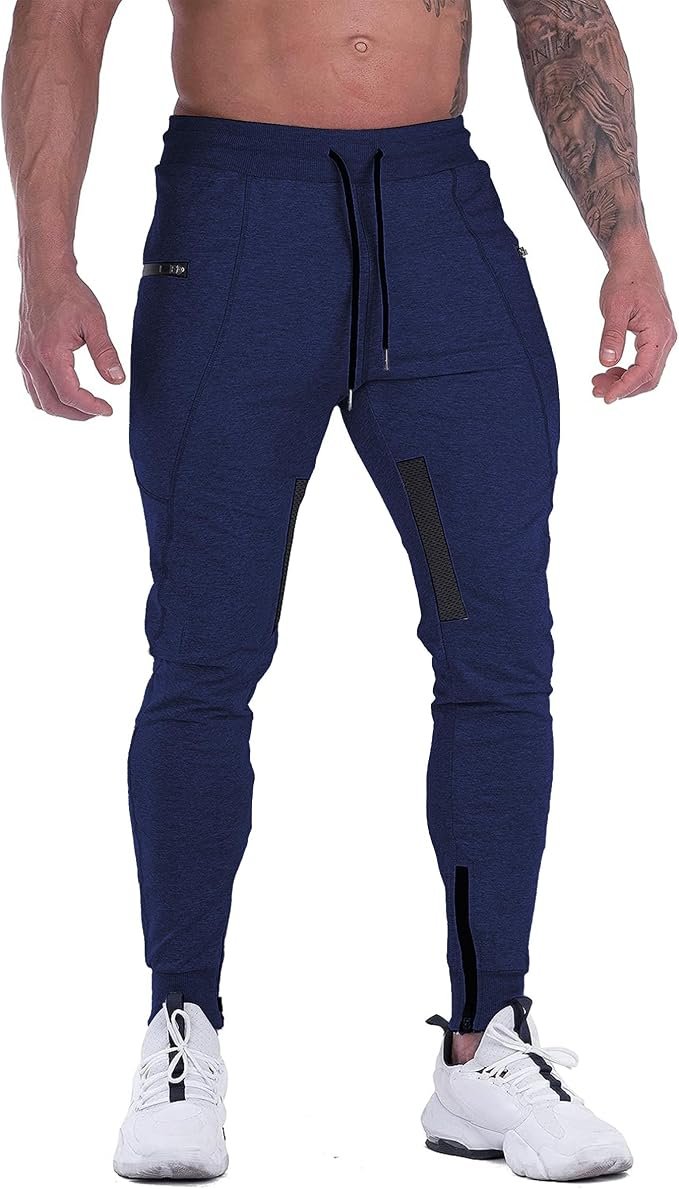 Men's Slim Joggers - Navy - Image 5