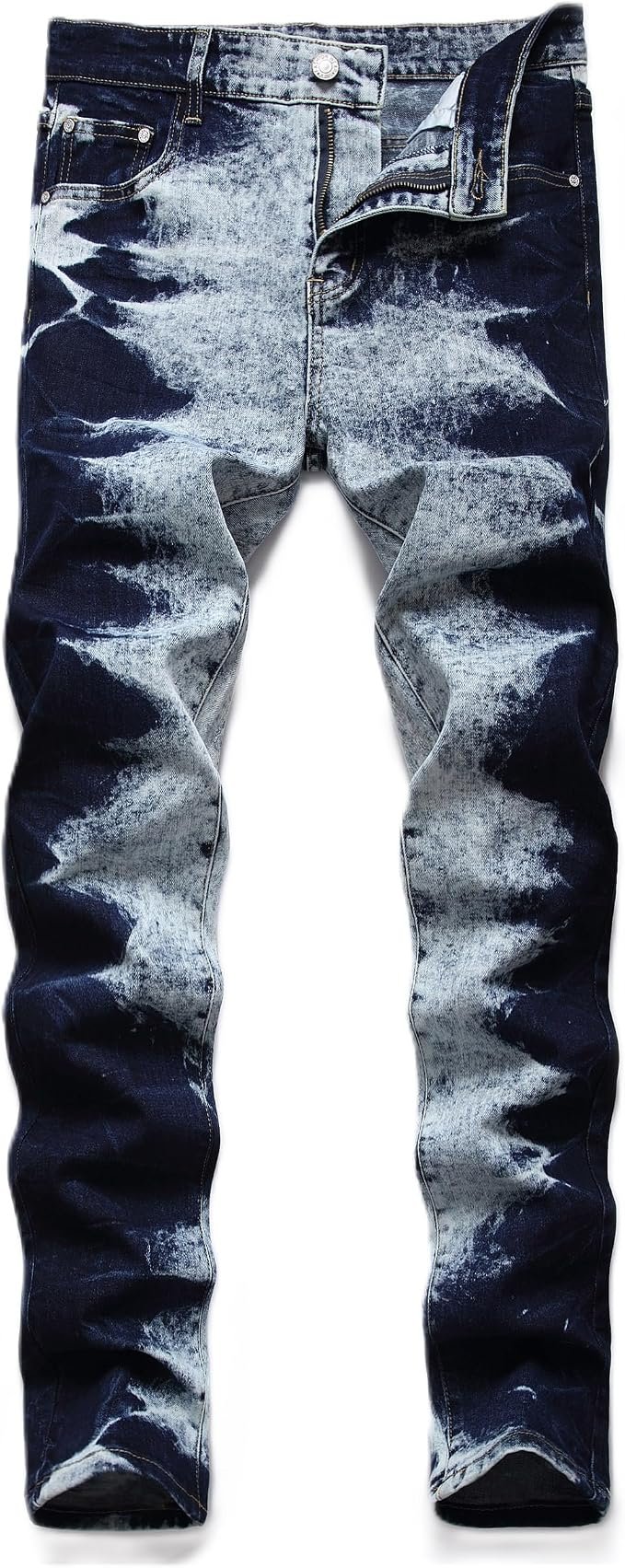 Men's Straight Jeans - Navy - Image 3