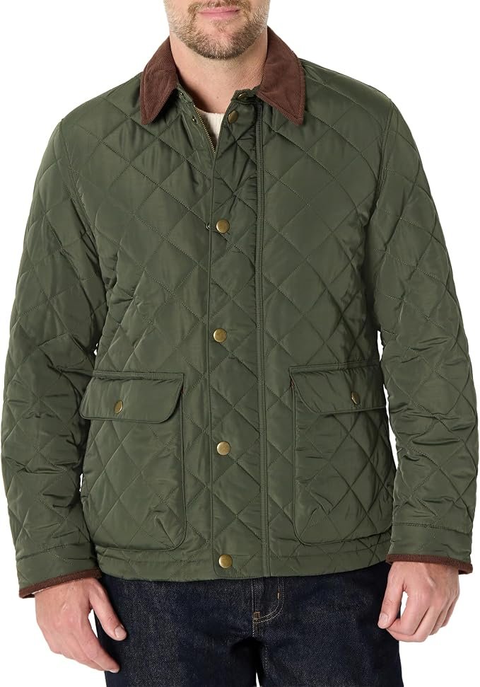 Men's Quilted Jacket - Grey - Image 2