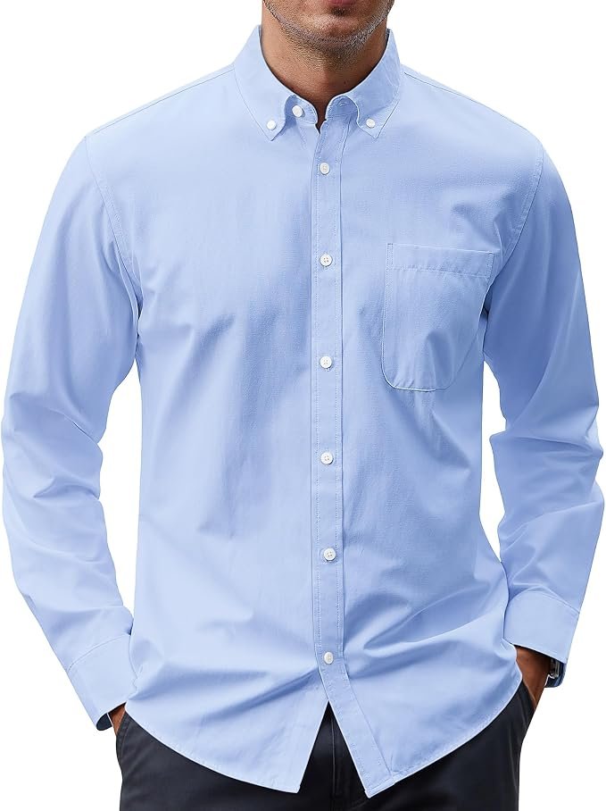 Men's Oxford Shirt - Black - Image 6