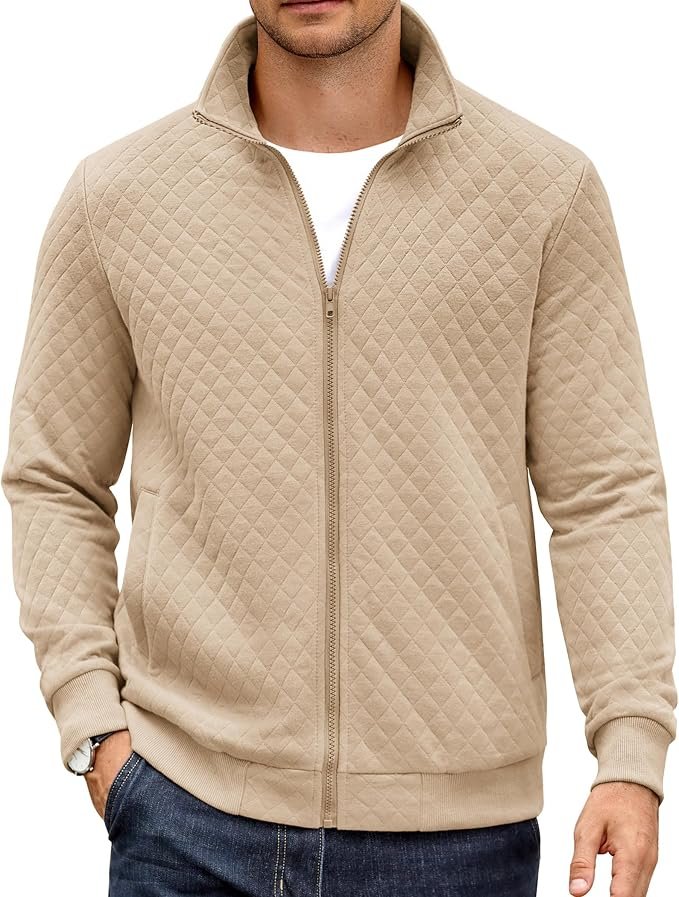 Men's Quilted Jacket - Black - Image 6