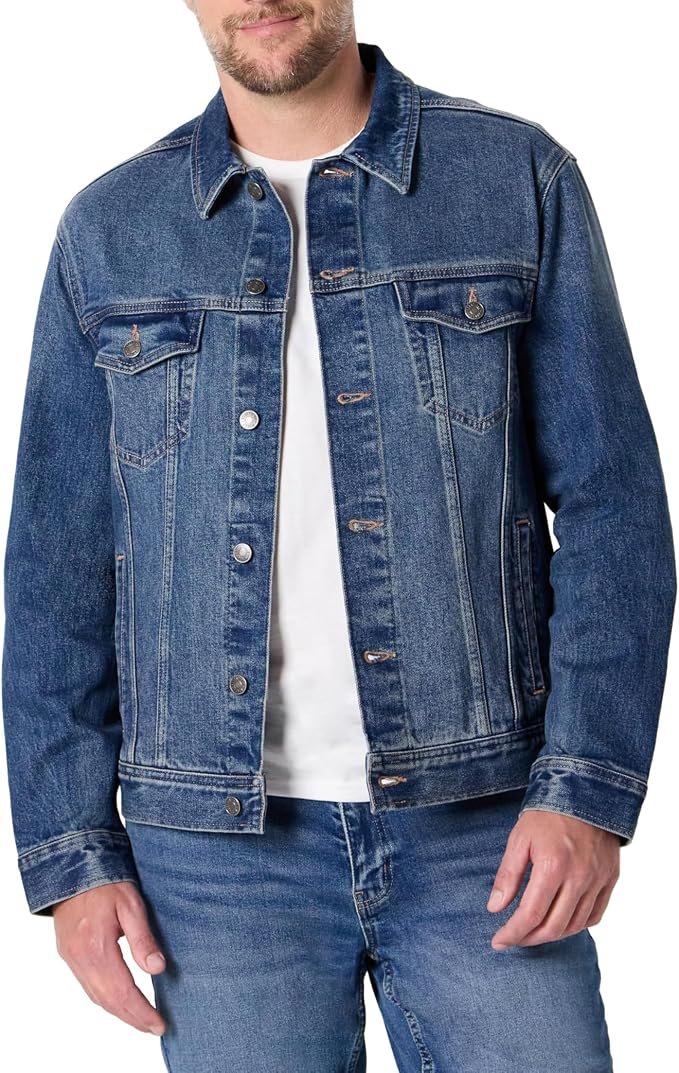 Men's Denim Jacket - Navy - Image 2