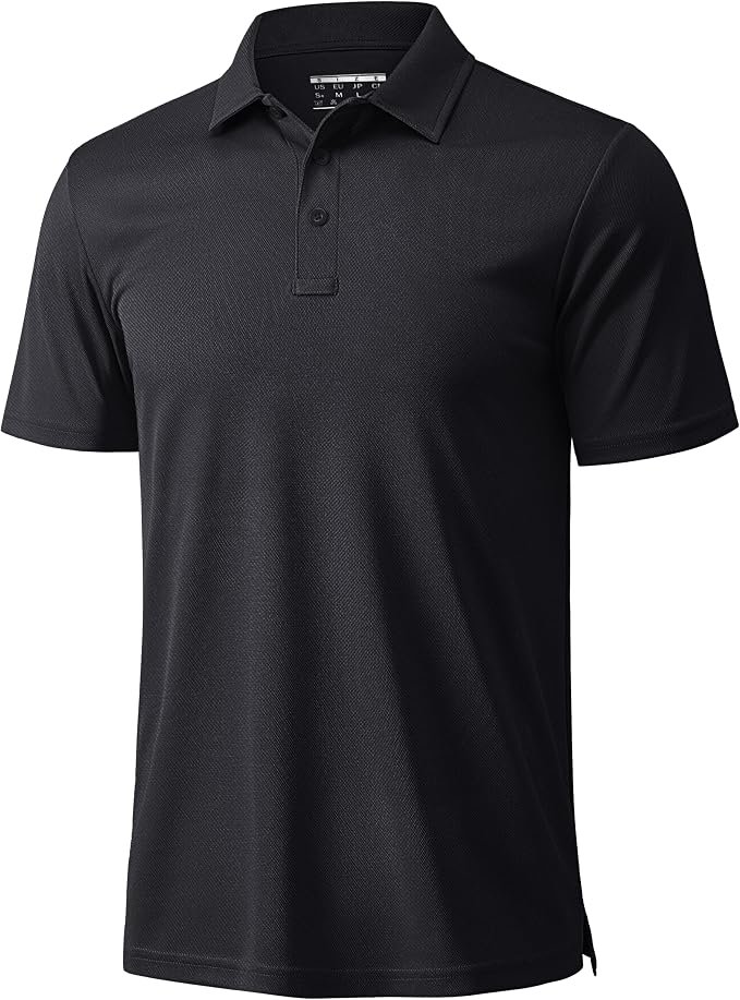 Men's Classic Polo Shirt - Black - Image 5