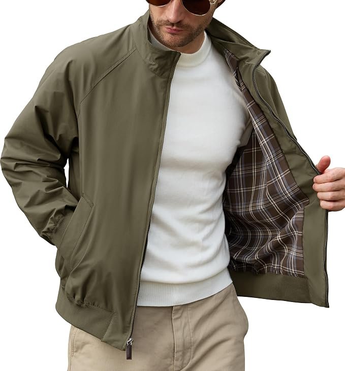 Men's Harrington Jacket - Black - Image 5