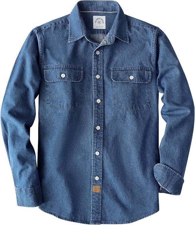 Men's Denim Shirt - Black - Image 6