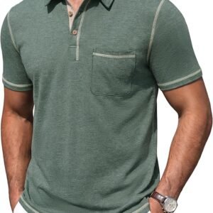 Men's Solid Polo Shirt - Grey