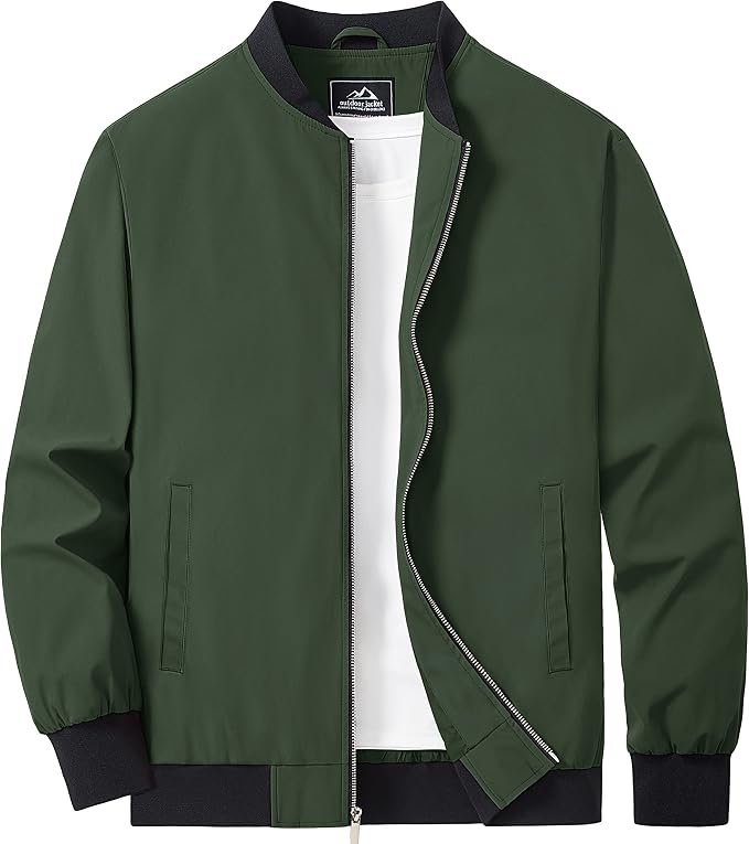 Men's Windbreaker Jacket - Black - Image 2