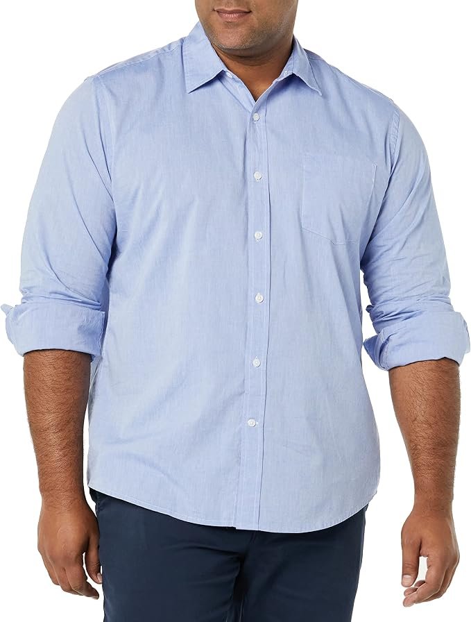 Men's Poplin Shirt - Black - Image 4